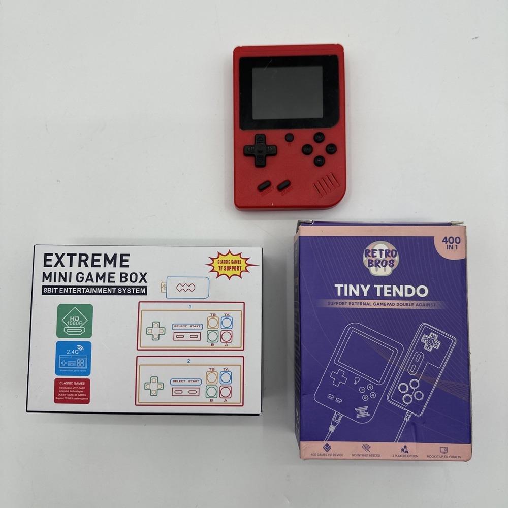 Retro Bros Tiny Tendo 400 In 1 Brand New And Used One Extreme Mini Game Box Lot